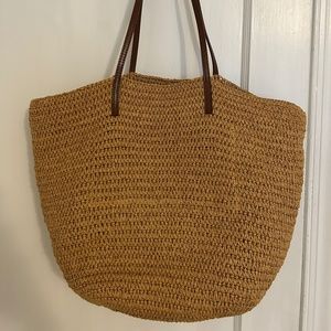 J Crew Straw tote bag